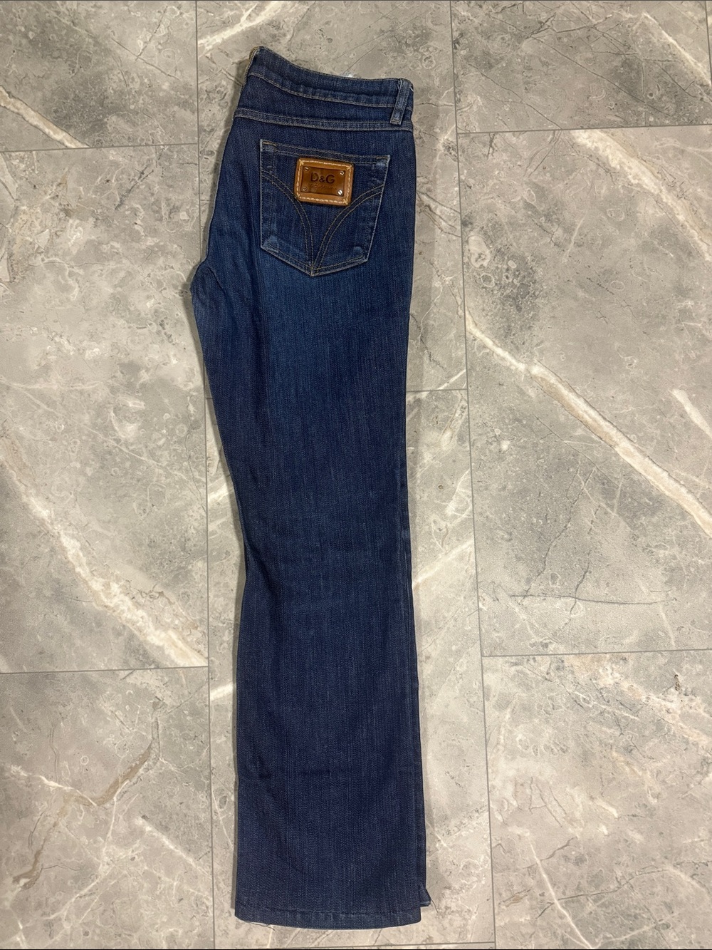D&G Women’s Navy Straight-Leg Jeans